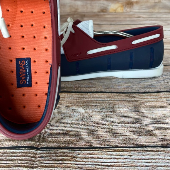 SWIMS Braided Lace Loafer Boat Shoes Men Size 11 Deck Shoes - Worn Once -. - Picture 8 of 10